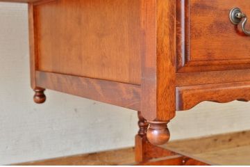 アンティーク家具　メーカー不明　作りの良いデスク(机、在宅ワーク、在宅用テーブル)