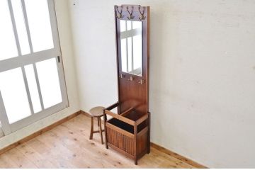 ★中古　カリモク製帽子掛け(傘立て、ハンガー)