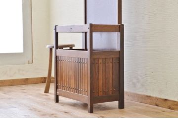 ★中古　カリモク製帽子掛け(傘立て、ハンガー)