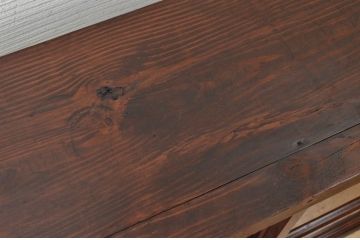 アンティーク家具　シンプルな横長アンティーク収納棚(飾り棚)