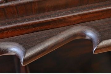 アンティーク家具　重厚!縞黒檀製の飾り棚(茶棚)