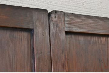 ★古民具　骨董　格子帯戸2枚セット