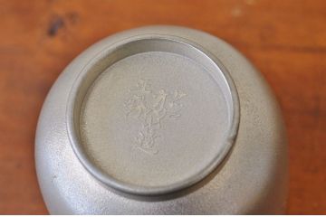 アンティーク家具　○大正昭和初期　錦製品3点セット　高山錫器　茶托