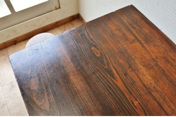 アンティーク家具　素敵な雰囲気!使い込まれた引き出し付き作業台(平机)