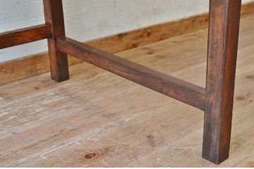 アンティーク家具　素敵な雰囲気!使い込まれた引き出し付き作業台(平机)