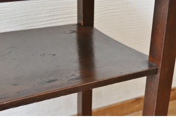 アンティーク家具　シンプルなアンティークサイドテーブル(花台)