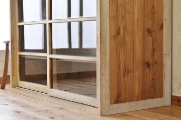 アンティーク家具　素敵な雰囲気!大振りなアンティークカウンターテーブル(収納棚)