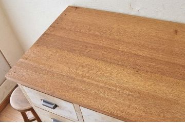 アンティーク家具　大振りなアンティーク16杯引き出し(カウンターテーブル)