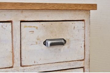 アンティーク家具　大振りなアンティーク16杯引き出し(カウンターテーブル)