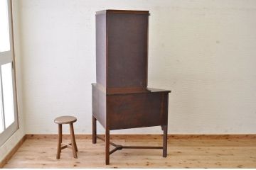 1940年頃　イギリスアンティーク　コーナーキャビネット