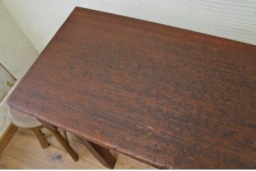 アンティーク家具　★古い木のシンプルなアンティーク作業台(テーブル)1