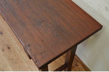 アンティーク家具　★古い木のシンプルなアンティーク作業台(テーブル)1