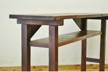 アンティーク家具　★古い木のシンプルなアンティーク作業台(テーブル)1