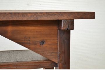 アンティーク家具　★古い木のシンプルなアンティーク作業台(テーブル)1