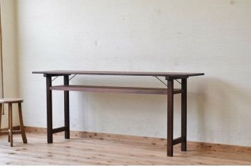 アンティーク家具　★古い木のシンプルなアンティーク作業台(テーブル)2