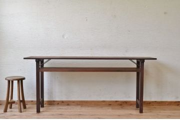 アンティーク家具　★古い木のシンプルなアンティーク作業台(テーブル)2