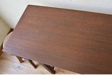 アンティーク家具　★古い木のシンプルなアンティーク作業台(テーブル)2