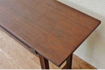 アンティーク家具　★古い木のシンプルなアンティーク作業台(テーブル)2