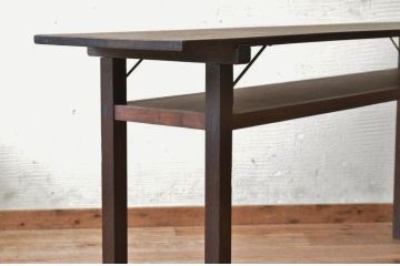 アンティーク家具　★古い木のシンプルなアンティーク作業台(テーブル)2