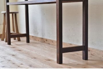 アンティーク家具　★古い木のシンプルなアンティーク作業台(テーブル)2