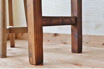 アンティーク家具　★古い木のシンプルなアンティーク作業台(テーブル)3