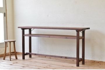 アンティーク家具　★古い木のシンプルなアンティーク作業台(テーブル)4