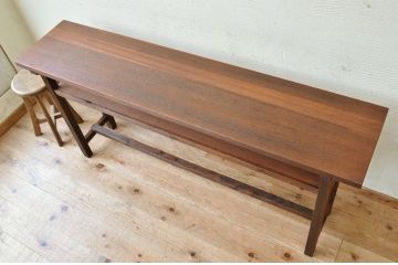 アンティーク家具　★古い木のシンプルなアンティーク作業台(テーブル)4