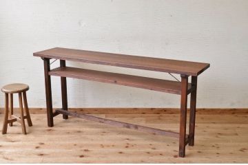 アンティーク家具　★古い木のシンプルなアンティーク作業台(テーブル)4