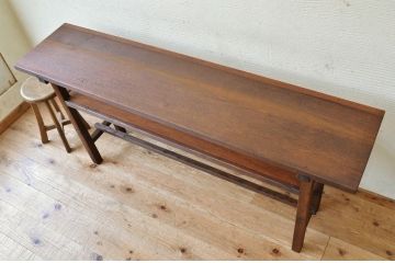 アンティーク家具　★古い木のシンプルなアンティーク作業台(テーブル)5