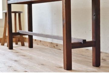 アンティーク家具　★古い木のシンプルなアンティーク作業台(テーブル)5
