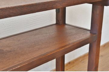 アンティーク家具　★古い木のシンプルなアンティーク作業台(テーブル)5