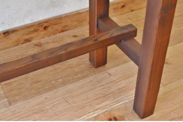 アンティーク家具　★古い木のシンプルなアンティーク作業台(テーブル)5