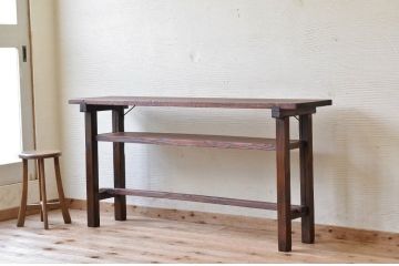 アンティーク家具　★古い木のシンプルなアンティーク作業台(テーブル)6