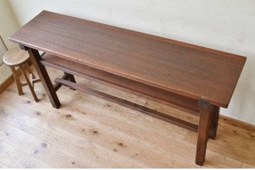 アンティーク家具　★古い木のシンプルなアンティーク作業台(テーブル)6