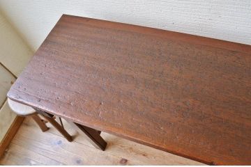 アンティーク家具　★古い木のシンプルなアンティーク作業台(テーブル)6