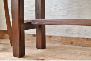 アンティーク家具　★古い木のシンプルなアンティーク作業台(テーブル)6