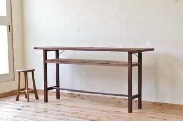 アンティーク家具　★古い木のシンプルなアンティーク作業台(テーブル)8