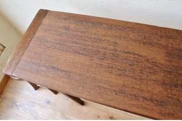 アンティーク家具　★古い木のシンプルなアンティーク作業台(テーブル)8