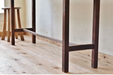 アンティーク家具　★古い木のシンプルなアンティーク作業台(テーブル)8