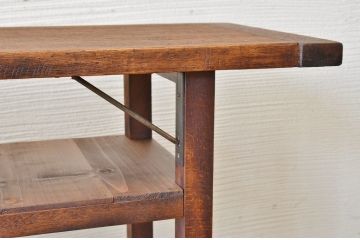 アンティーク家具　★古い木のシンプルなアンティーク作業台(テーブル)8