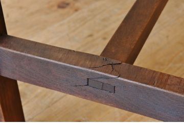 アンティーク家具　★古い木のシンプルなアンティーク作業台(テーブル)8