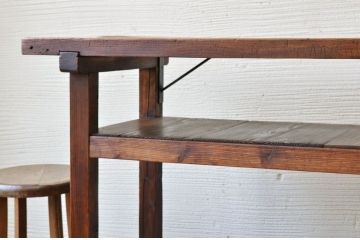 アンティーク家具　★古い木のシンプルなアンティーク作業台(テーブル)9