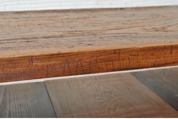 アンティーク家具　★古い木のシンプルなアンティーク作業台(テーブル)9