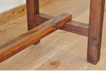 アンティーク家具　★古い木のシンプルなアンティーク作業台(テーブル)9