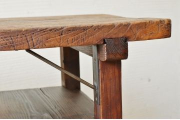 アンティーク家具　★古い木のシンプルなアンティーク作業台(テーブル)9