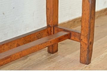 アンティーク家具　古い学校のアンティーク机(テーブル、作業台)7