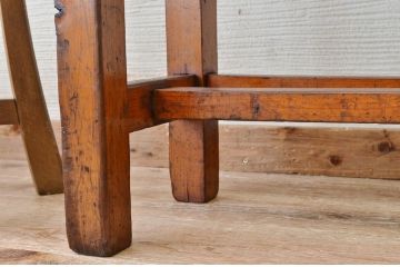 アンティーク家具　古い学校のアンティーク机(テーブル、作業台)7