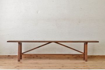 アンティーク家具　★古い木のアンティークベンチ(長椅子)