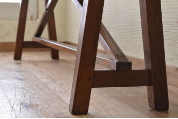 アンティーク家具　★古い木のアンティークベンチ(長椅子)