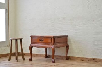 中古　唐木製の高級サイドテーブル